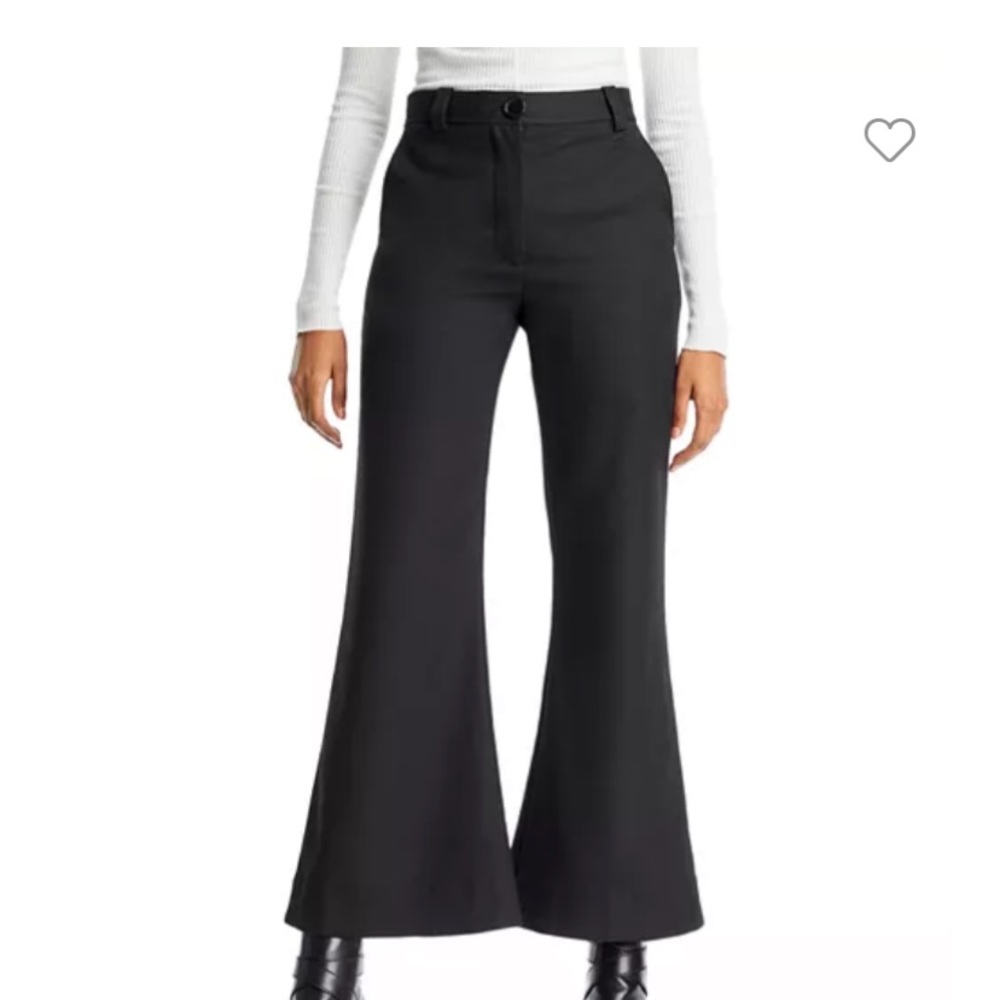 NEW by Malene Berger Carass cropped flare pants black 36 6 US
